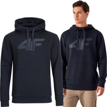 4F МУЖСКАЯ ТОЛСТОВКА С КАПЮШОНОМ-КЕНГУРУ / XL