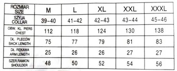 kx1 Koszula męska KRÓTKI KRAT GRANAT REGULAR 42/43