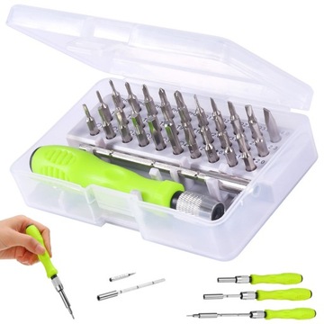 ZESTAW PRECYZYJNYCH ŚRUBOKRĘTÓW TORX WKRĘTAK 32w1