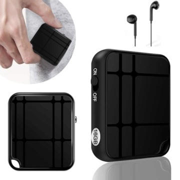 Profesionální Špionážní Mini Diktafon 16 Gb Sluchátka