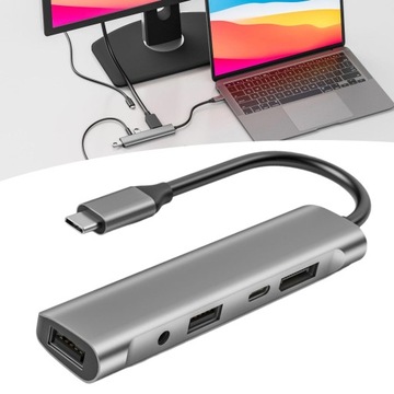 Портативное зарядное устройство USB PD мощностью 0 Вт с аудиопортом