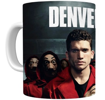 Kubek z grafiką La Casa De Papel, 330ml - DENVER