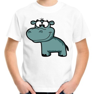 Koszulka dziecięca z hipopotamem t-shirt hipopotam prezent dla dziecka 140