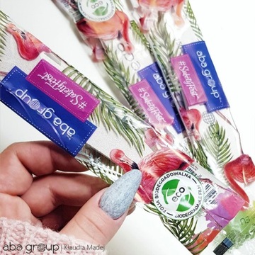 Пилочка для ногтей 100/180 10шт Aba Boat Flamingo