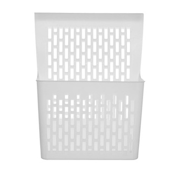 КОРЗИНА-ОРГАНИЗАТОР ПОДВЕСНАЯ КОРЗИНА ДЛЯ ДВЕРНОГО ШКАФА, БЕЛАЯ