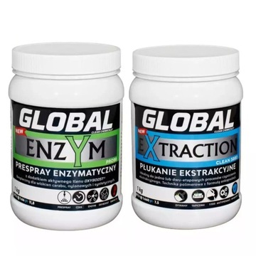 Global Enzyme 98 1KG + Global Extraction S880 1KG - zestaw do prania