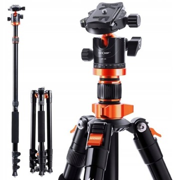 Tripod K&F Concept 200 cm czarny statyw do aparatu