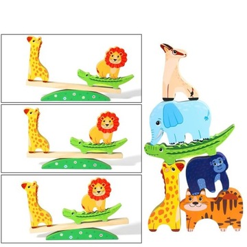 ОБРАЗОВАТЕЛЬНЫЙ НАБОР ЖИВОТНЫХ НА ДЕРЕВЯННОЙ ПОДСТАВКЕ