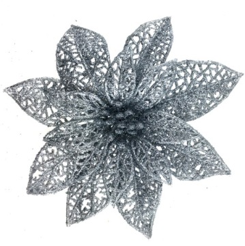 РОЖДЕСТВЕНСКИЕ ШАРЫ СЕРЕБРЯНЫЕ ТОЧЕЧНЫЕ ЗАЖИМЫ 15 см