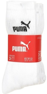 Zestaw skarpety długie Puma 3 x 3-pack 39/42 białe