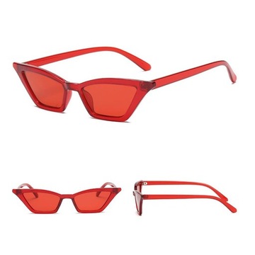 Modne Okulary Przeciwsłoneczne Vintage Lustrzane Czerwone