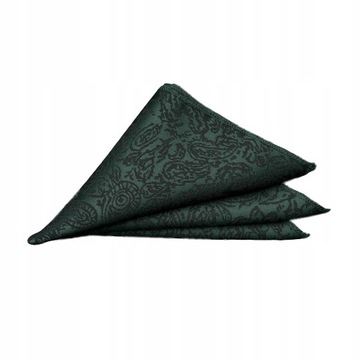Жаккардовый галстук-бабочка и нагрудный платок, черная зеленая трубка для костюмной рубашки