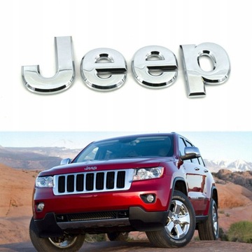 ЭМБЛЕМА JEEP НАКЛЕЙКА С ЛОГОТИПОМ ХРОМИРОВАННЫЙ МЕТАЛЛ