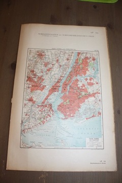 КАРТА СЕВЕРНАЯ АМЕРИКА КАНАДА ОНТАРИО 1922 ГОДА БОЛЬШАЯ