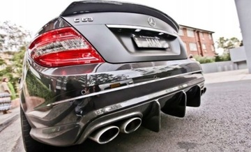 MERCEDES C63 AMG W204 УГЛЕРОДНЫЙ ДИФФУЗОР БАМПЕРА