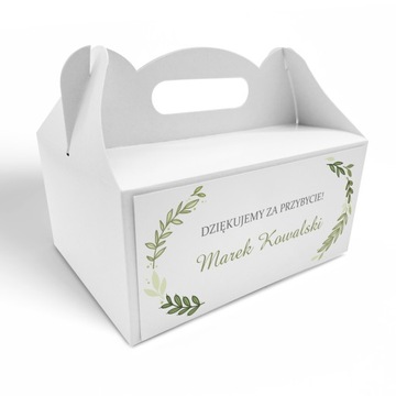 Коробка для торта 10 шт. Персонализация Спасибо 1-е причастие УЗОРЫ