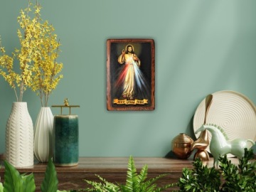 ИКОНА РУЧНОЙ РАБОТЫ - ИИСУС, Я ВЕРЮ В ТЕБЯ - E