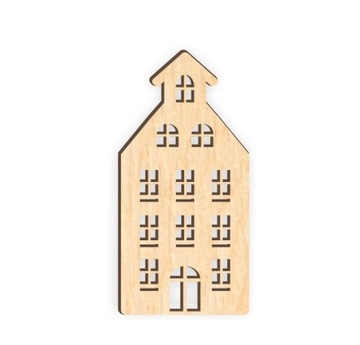 Деревянный TENEMENT HOUSE украшение стены многоквартирного дома 29x14 см