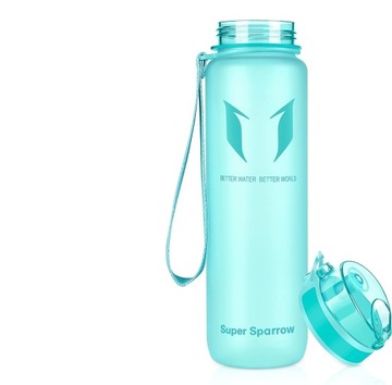 Butelka na wodę Super Sparrow turkusowa 750ml