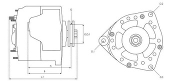 ALTERNATOR 24V MERCEDES VARIO ATEGO ACTROS AROCS