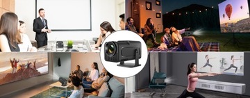 LQWELL HY320 Мини-проектор для домашнего кинотеатра 1080P 4K Wi-Fi 5G BT5.0 Android 11