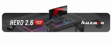 Игровой стол HUZARO Hero 2.6 Black с регулируемой высотой + PAD