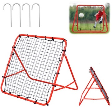 REBOUNDER TRENAŻER PIŁKI NOŻNEJ BRAMKA TRENINGOWA SIATKA RAMA 100x100 FT24A