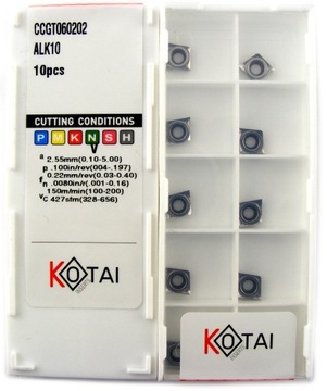 Płytki widiowe CCGT 060202 ALK10 Aluminium