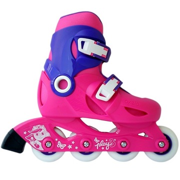 Rolki dla dzieci 3x regulowane Kid Rosa 28-29-30