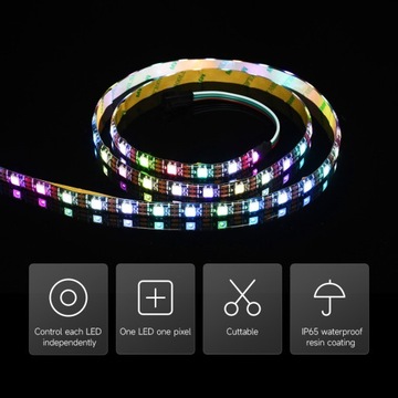 WS2812 Digital RGB IP65 Светодиодная цифровая лента 1м