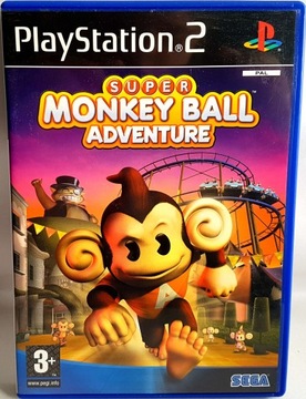 SUPER MONKEY BALL ADVENTURE PS2 - MAŁPKI PLATFORMÓWKA DLA DZIECI ! JAK NOWA