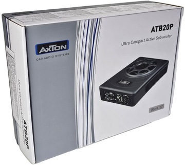 Активный сабвуфер под сиденьем AXTON ATB20P 20 см + 2 пассивные мембраны 150 Вт RMS