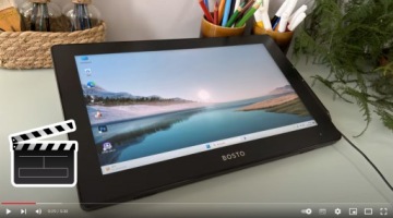 ПРОФЕССИОНАЛЬНЫЙ графический планшет BOSTO X5 N100 8 ГБ 256 ГБ С WIDOWS 10 PEN