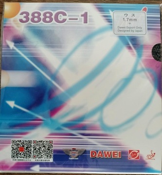 Czopy średnie Dawei 388C-1 z podkładem czarne tenis stołowy