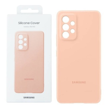 ORYGINAŁ ETUI SILICONE COVER SAMSUNG A53 5G PEACH
