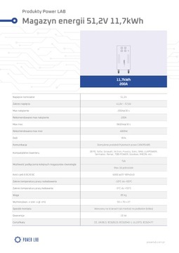 Накопитель энергии Power LAB 11,7 кВтч, 48 В, 200 А