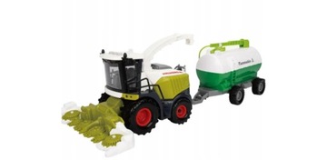 KOMBAJN Z PRZYCZEPA TRAKTOR CIĄGNIK DZWIEK