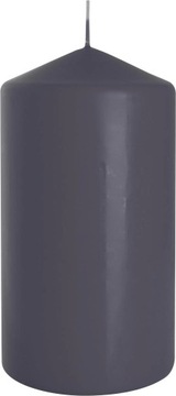 Świeca walec świeczka 80/150 BISPOL SZARE 15cm