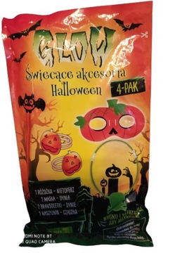 Glow Świecące akcesoria na Halloween 4-PAK