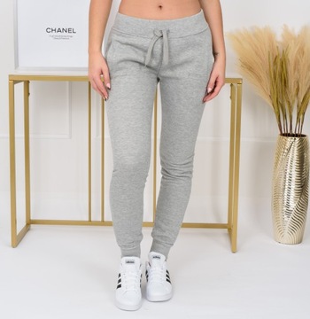 CK01 roz. XL DAMSKIE SPODNIE DRESOWE GŁADKIE