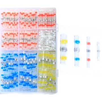 Набор быстроразъемных оловянных термоусадочных компрессионных фитингов, 500 шт.