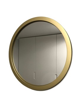 LUSTRO OKRĄGŁE ZŁOTE LOFT 40 CM GOLD