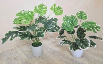 ИСКУССТВЕННЫЕ ЦВЕТЫ ЛИСТЬЯ МОНСТЕРА БУКЕТ МОНСТЕРА