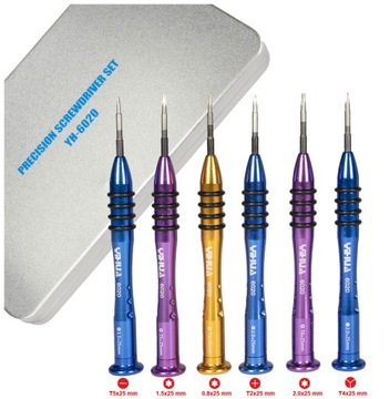 Wkrętaki serwisowe 6 szt. Zestaw Torx Yihua-6020-B