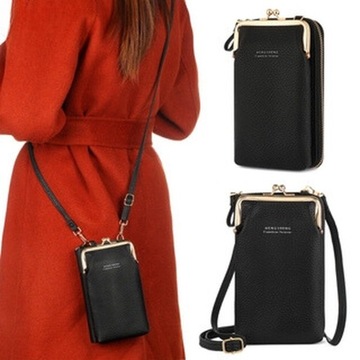 ЖЕНСКАЯ МИНИ-СУМКА КОШЕЛЕК ДЛЯ ТЕЛЕФОНА ЧЕРНАЯ СУМКА ДЛЯ ПОСЛАНИЙ