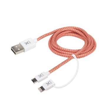XTORM Kabel dual USB i lightning