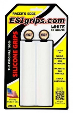 Esi Grips chwyty Racer's Edge 50g białe + korki