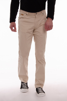 WRANGLER spodnie SLIM high waist BEIGE classic TEXAS SLIM _ W32 L32