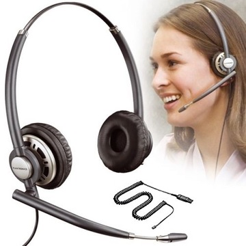 Słuchawki nauszne Plantronics HW720 + U10P RJ45