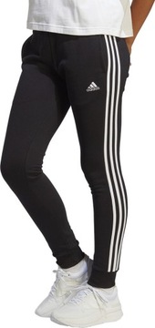 SPODNIE DAMSKIE ADIDAS ESSENTIALS 3-STRIPES FRENCH TERRY CUFFED CZARN r S